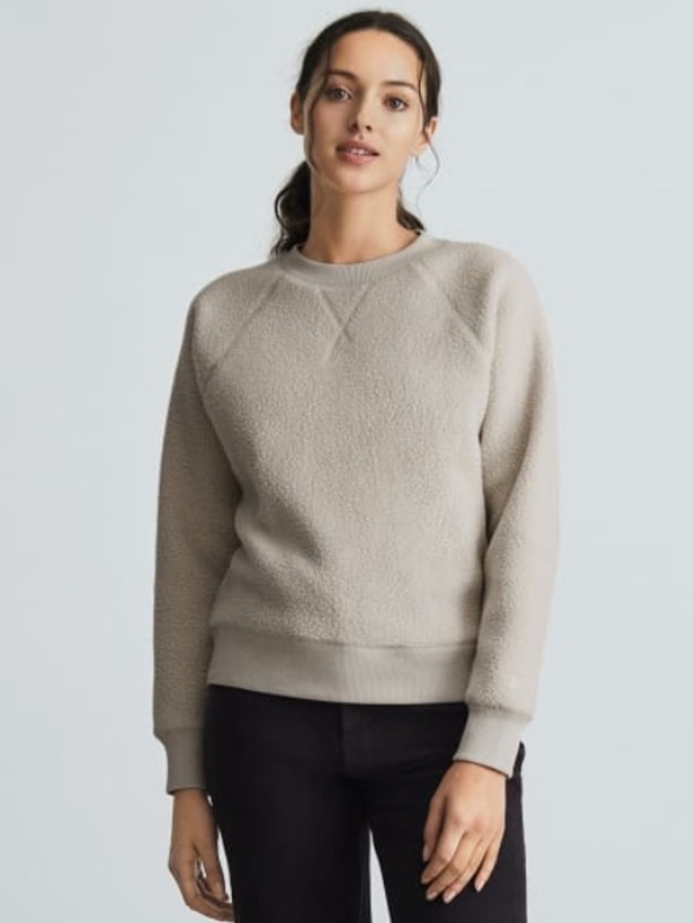 Everlane Shearling Sweatshirt
